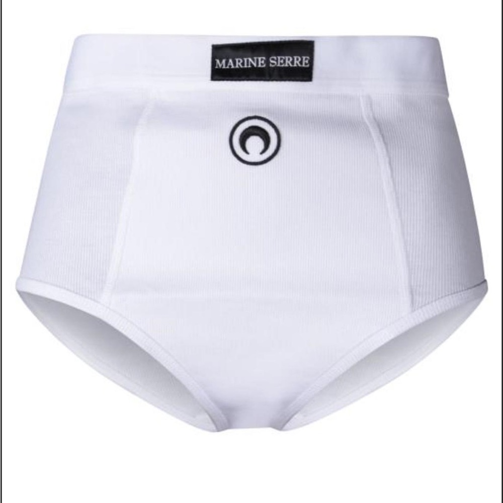 NWT Marine Serre White Lounge Cotton Brief